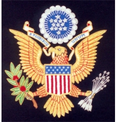 USA Embroidered Blazer Badge