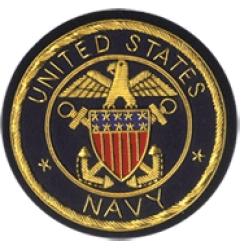 USA Navy Embroidered Blazer Badge