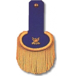 Epaulette Blue / Gold with Embroidered Logo