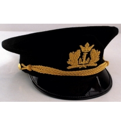 Black Peaked Cap