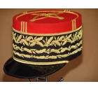 Golden Embroidered Mini Peak Cap